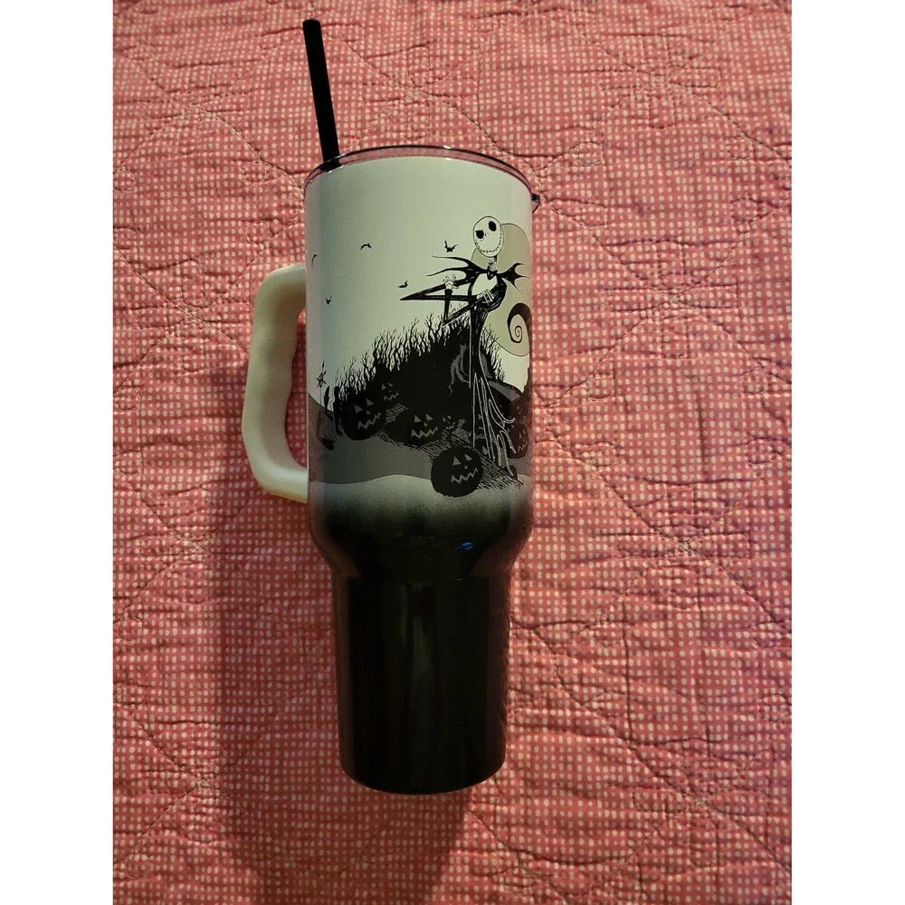 Nightmare Before Christmas Jack Skellington Tumbler with Straw